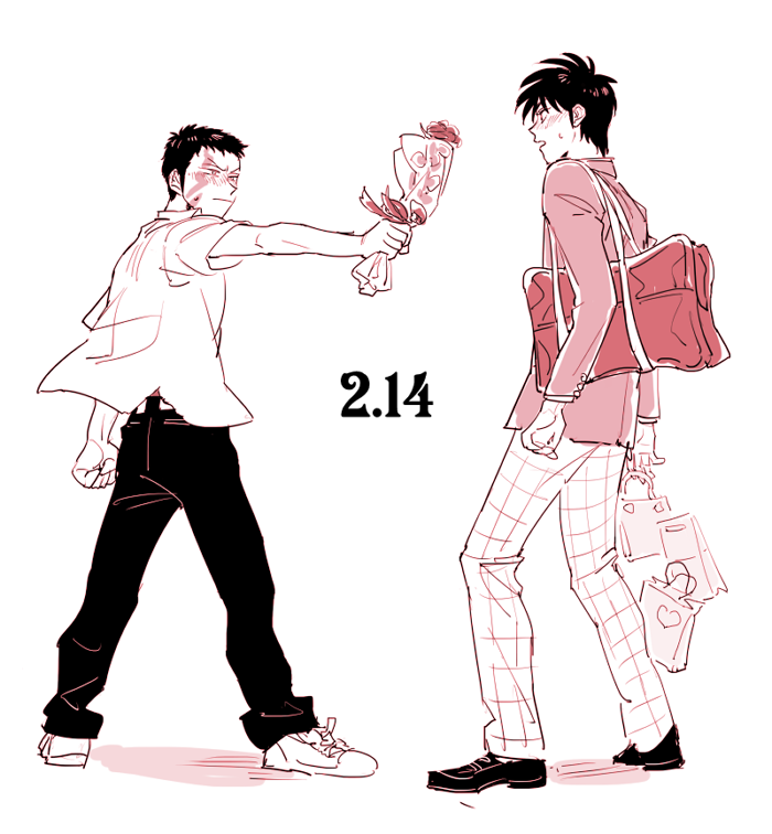 ukai zero and kudou gai (tobaku haouden zero and 1 more) drawn by wataroux