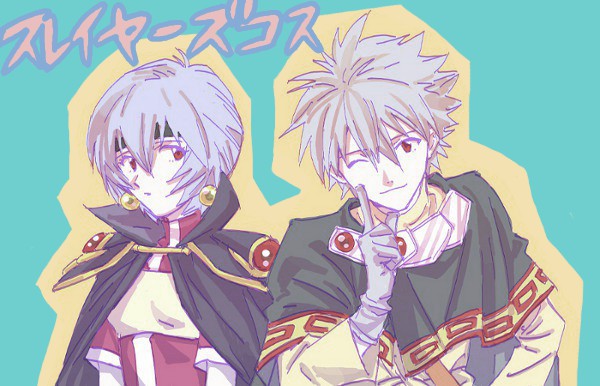 ayanami rei, nagisa kaworu, lina inverse, xelloss, ishida akira, and 1 more (neon genesis evangelion and 1 more) drawn by mc_(k0111s)
