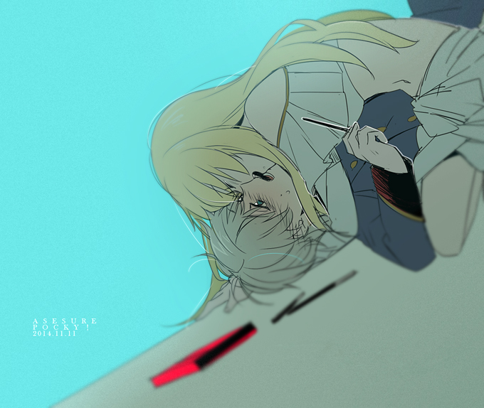 slaine troyard and asseylum vers allusia (aldnoah.zero) drawn by aki_(neyuki41028)
