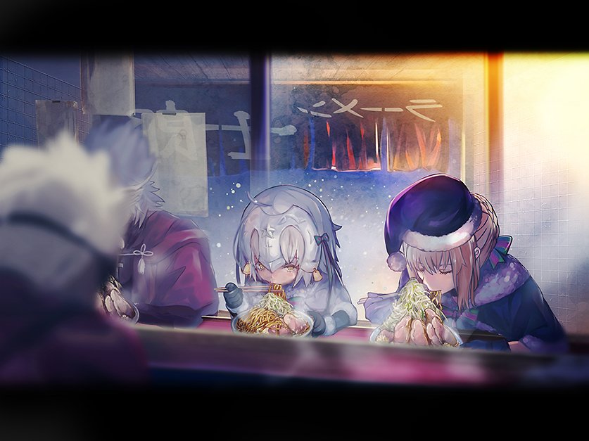 artoria pendragon, saber alter, archer, jeanne d'arc alter santa lily, amakusa shirou, and 1 more (fate and 2 more) drawn by namaashi_(user_fuga4235)