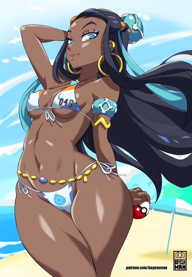 nessa (pokemon and 1 more) drawn by bayeuxman