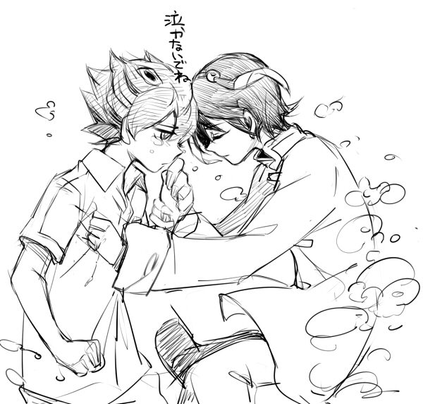 hakuryuu and shuu (inazuma eleven and 1 more) drawn by ricebutton