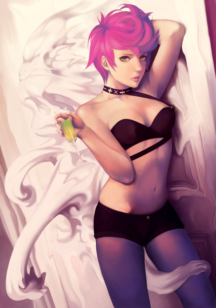 trish una (jojo no kimyou na bouken and 1 more) drawn by itori_(clarice_note)