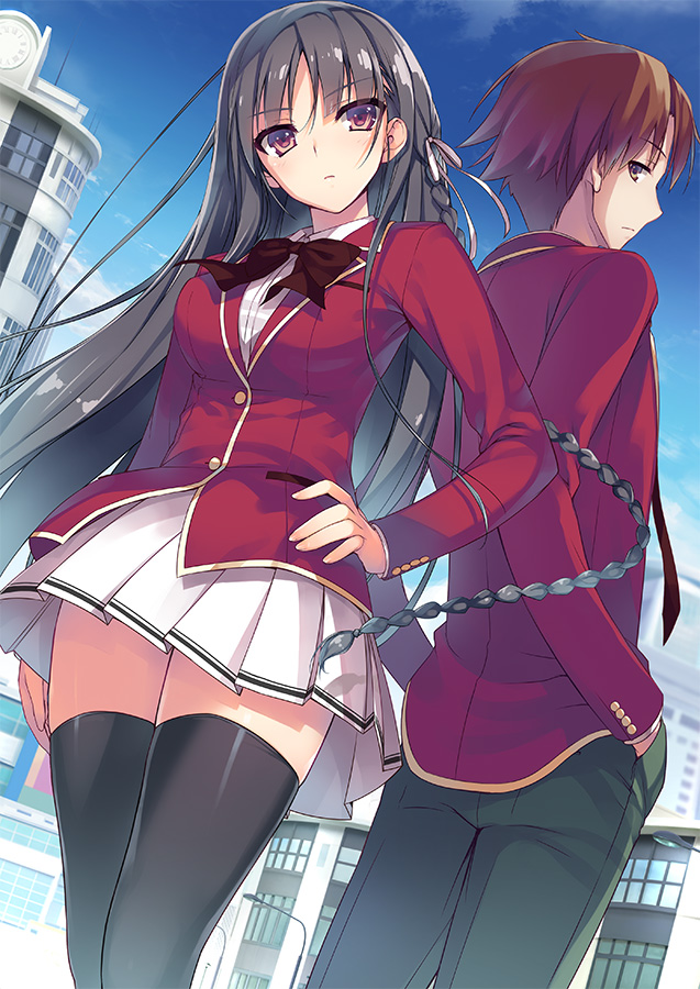 horikita suzune and ayanokouji kiyotaka (youkoso jitsuryoku shijou shugi no kyoushitsu e) drawn by tomose_shunsaku