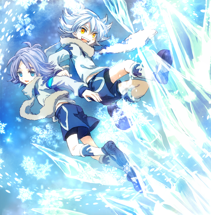 fubuki shirou and fubuki atsuya (inazuma eleven) drawn by aofujiake
