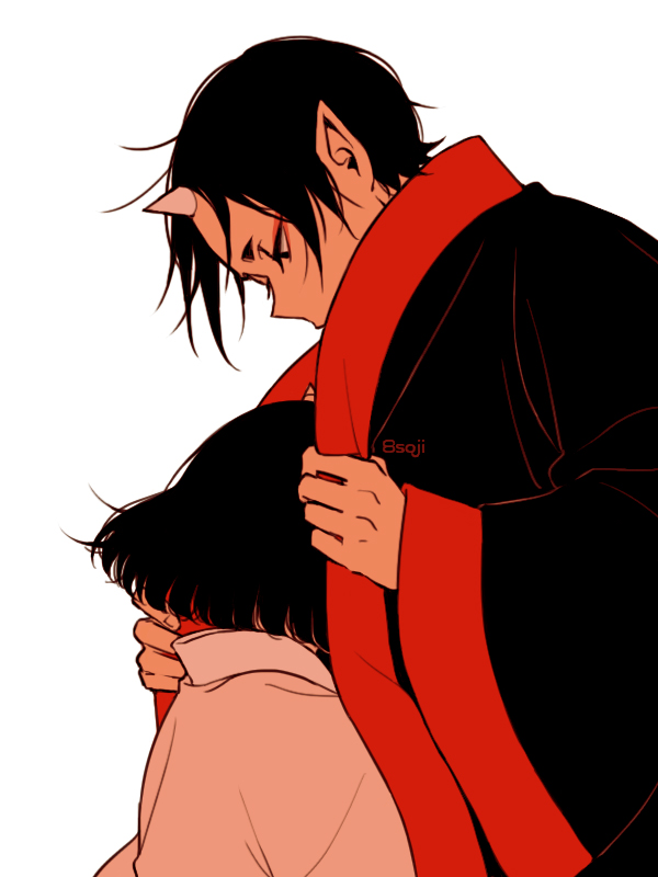 hoozuki and peach maki (hoozuki no reitetsu) drawn by yasoji_(16321578)