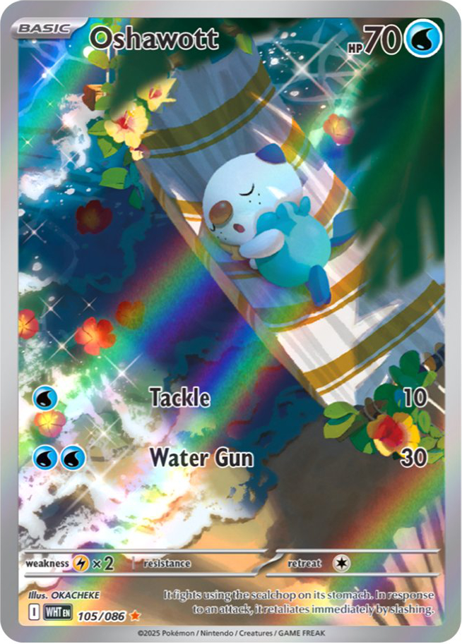 oshawott (pokemon and 1 more) drawn by okacheke