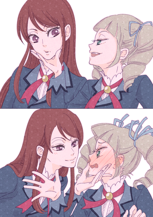 todo yurika and shibuki ran (aikatsu!) drawn by hato_yu