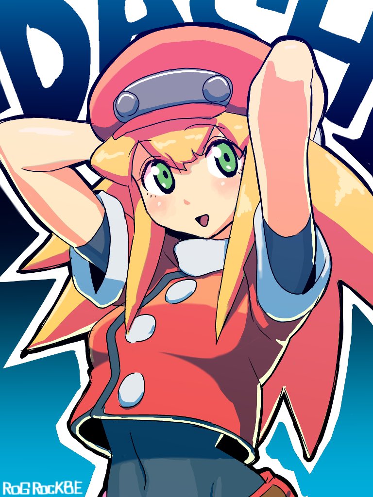 roll caskett (mega man and 1 more) drawn by rog_rockbe