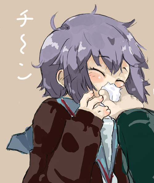 nagato yuki (suzumiya haruhi no yuuutsu) drawn by lefty10