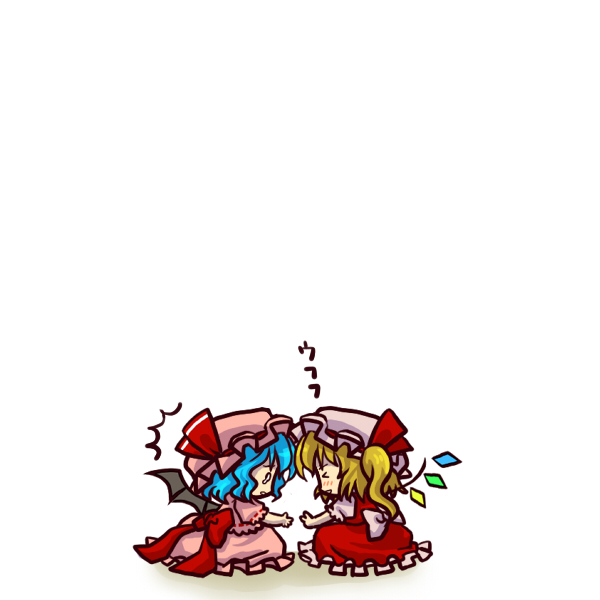 remilia scarlet and flandre scarlet (touhou) drawn by socha