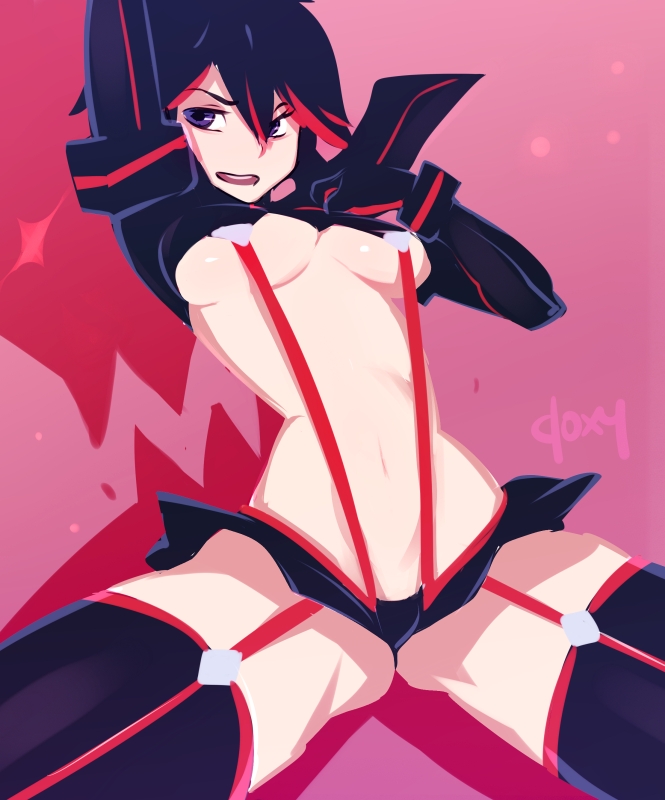 matoi ryuuko and senketsu (kill la kill) drawn by doxy