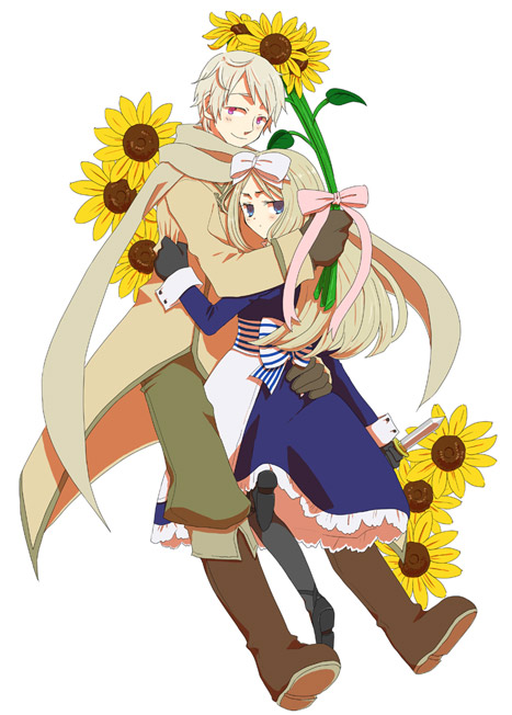 russia and belarus (axis powers hetalia) drawn by inuneko_(dcwn)
