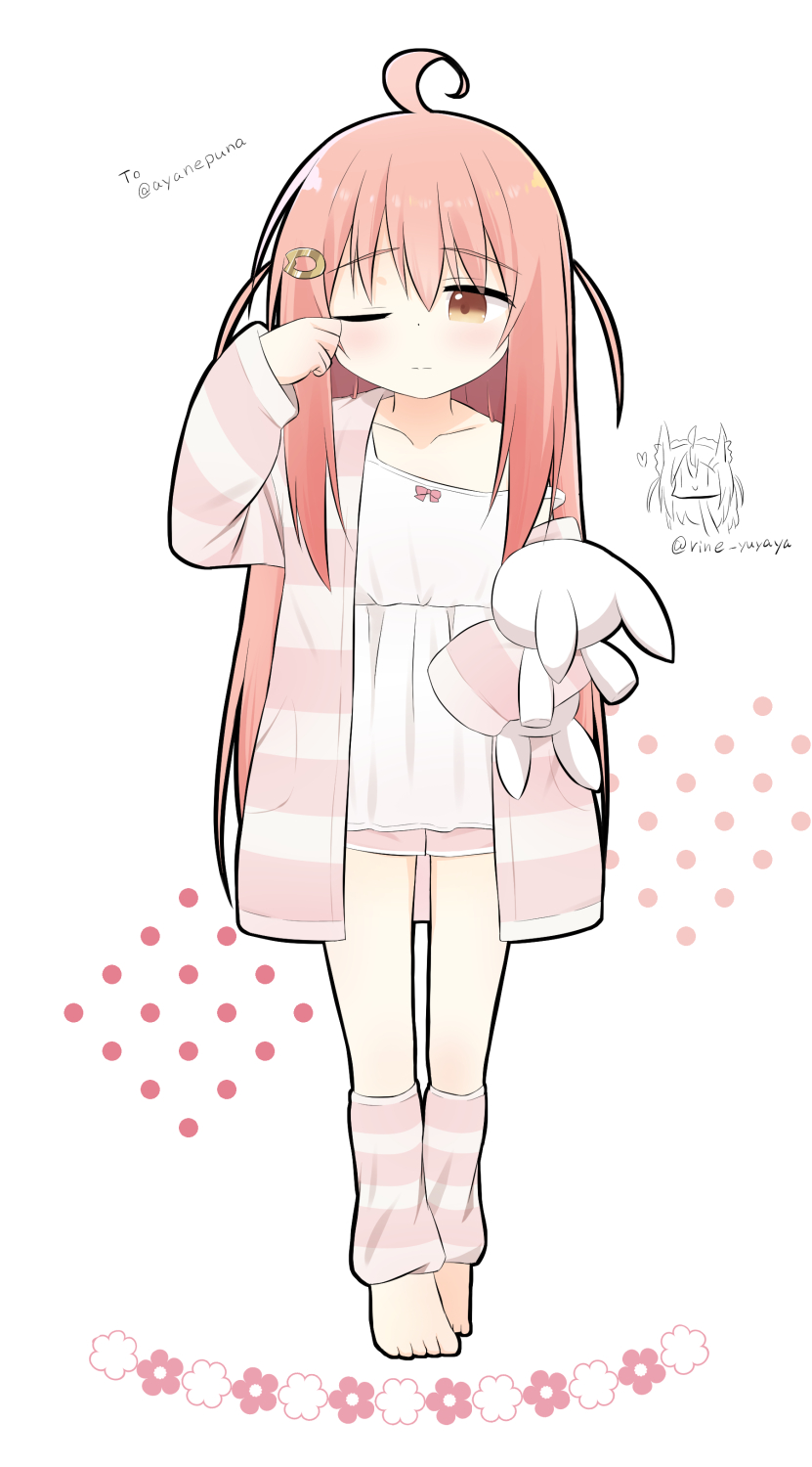 blonde dog girl and ii (original) drawn by ri-net