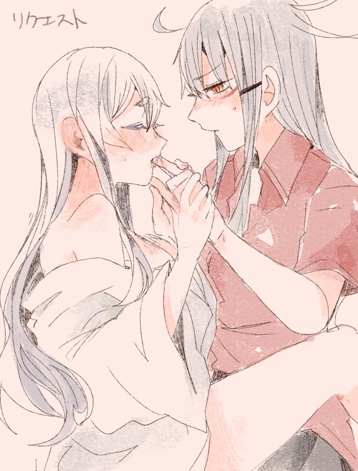 gangut and kamoi (kantai collection) drawn by itomugi-kun