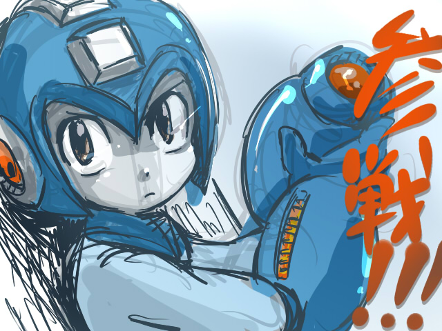 mega man (super smash bros. and 1 more) drawn by sima2tei