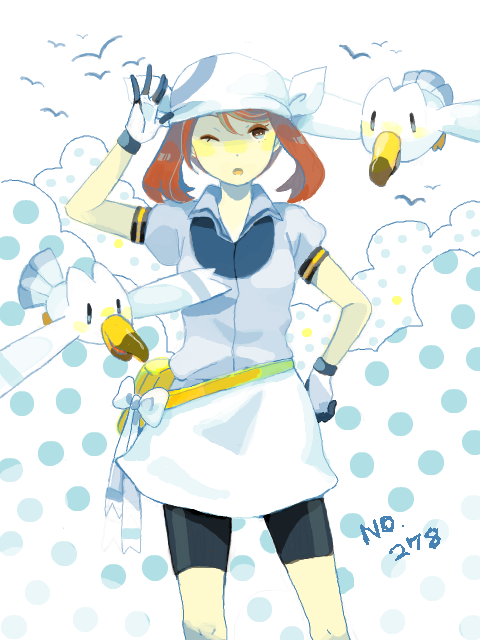 may and wingull (pokemon and 1 more) drawn by hacohune