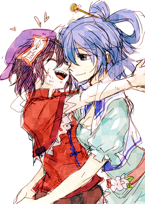 kaku seiga and miyako yoshika (touhou) drawn by re_ghotion