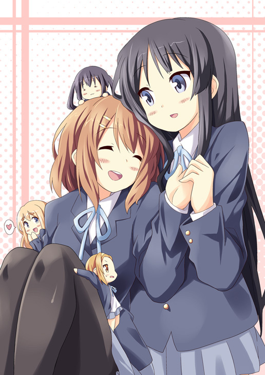 akiyama mio, nakano azusa, hirasawa yui, tainaka ritsu, and kotobuki tsumugi (k-on!) drawn by dekosuke