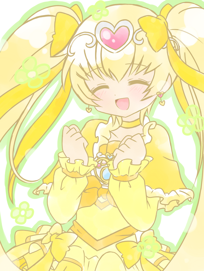 myoudouin itsuki, cure sunshine, and cure muse (precure and 2 more) drawn by koharu703