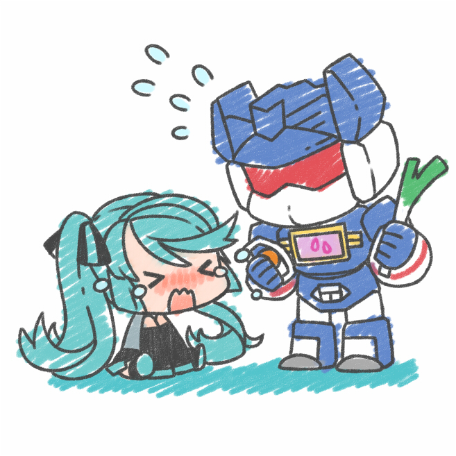 hatsune miku and soundwave (vocaloid and 2 more) drawn by rkp