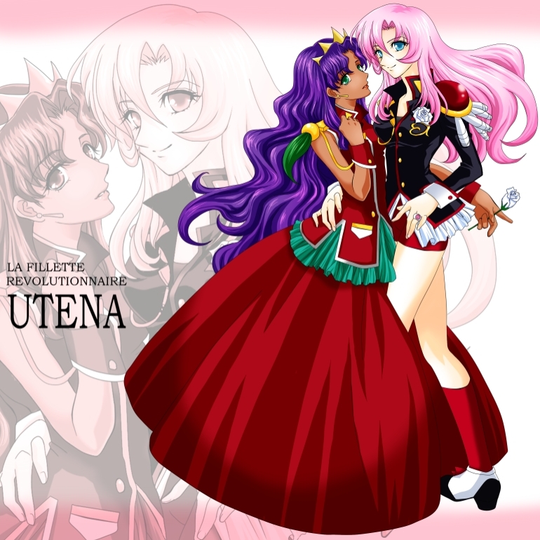 tenjou utena and himemiya anthy (shoujo kakumei utena) drawn by harumokoko