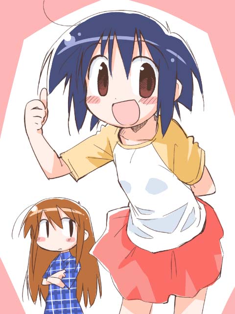 nakamura hirona and hikawa mio (hirona ex) drawn by suka