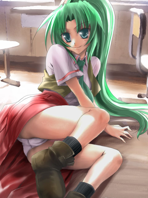 sonozaki mion (higurashi no naku koro ni) drawn by pin.x