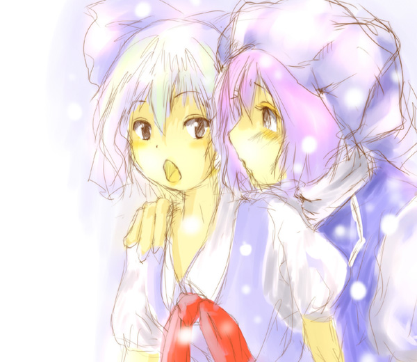 cirno and letty whiterock (touhou) drawn by yae_(mono110)