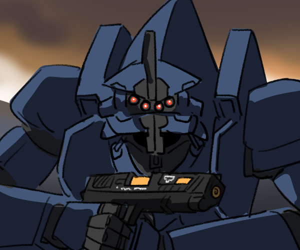 keanu reeves and shrieker (armored core and 3 more) drawn by jazz_jack