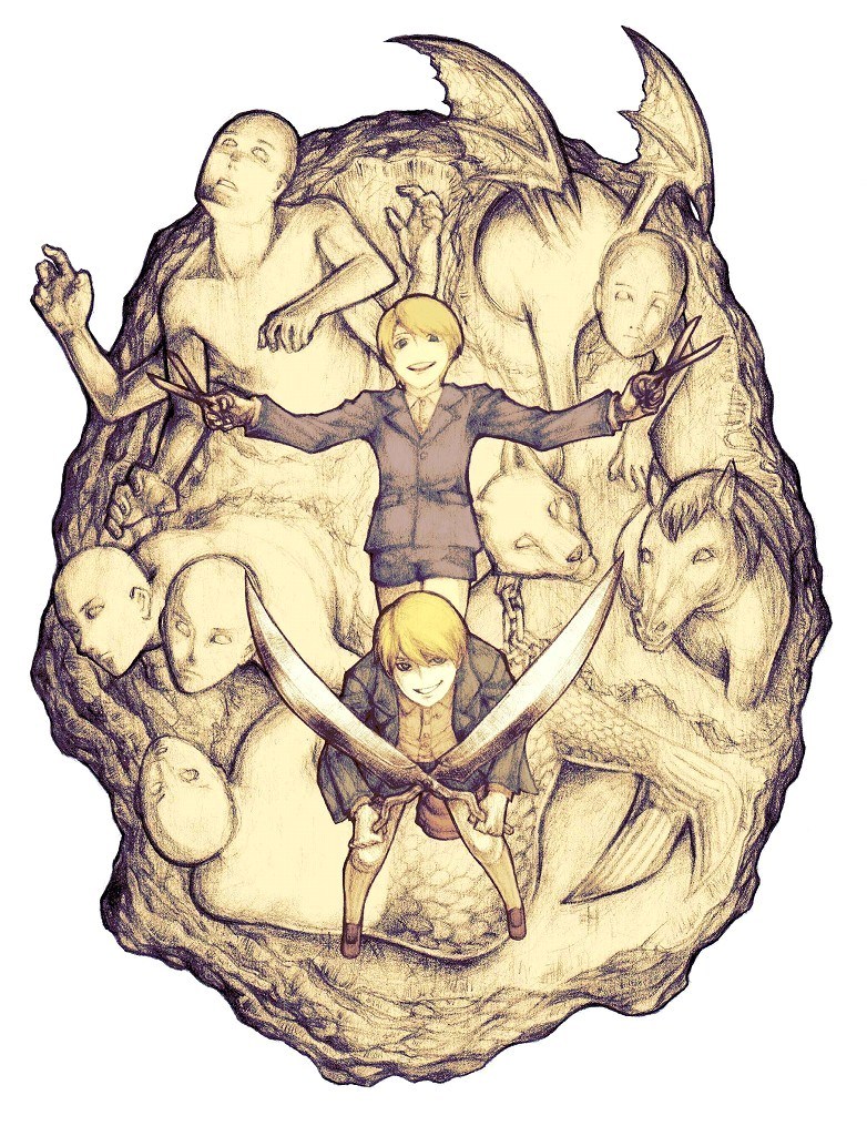 edward and bobby barrows (clock tower and 1 more) drawn by maruhi