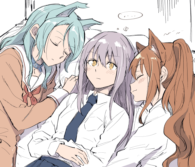 hikawa sayo, imai lisa, and minato yukina (bang dream!) drawn by akni