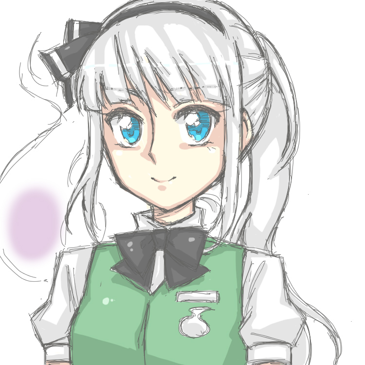 konpaku youmu (touhou) drawn by yuusha-chan_(gassaku_no_hito)
