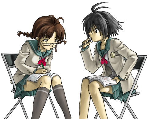 kikuchi makoto and akizuki ritsuko (idolmaster and 1 more)