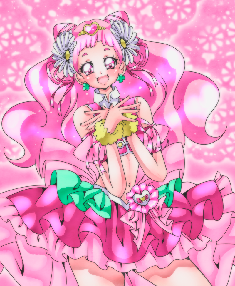 nono hana and cure yell (precure and 1 more) drawn by cure_nico