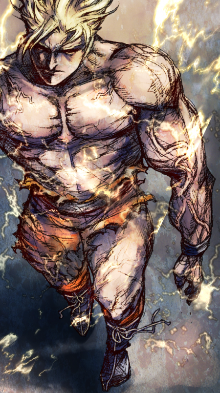 son goku (dragon ball and 1 more) drawn by homex