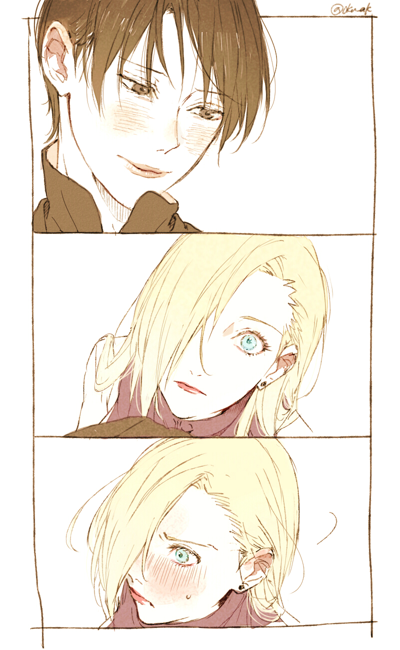 yamanaka ino and sai (naruto) drawn by omuyama_omu
