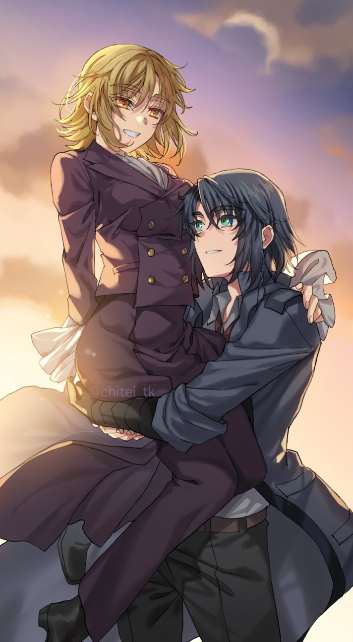 cagalli yula athha and athrun zala (gundam and 3 more) drawn by tenkuu_sphere