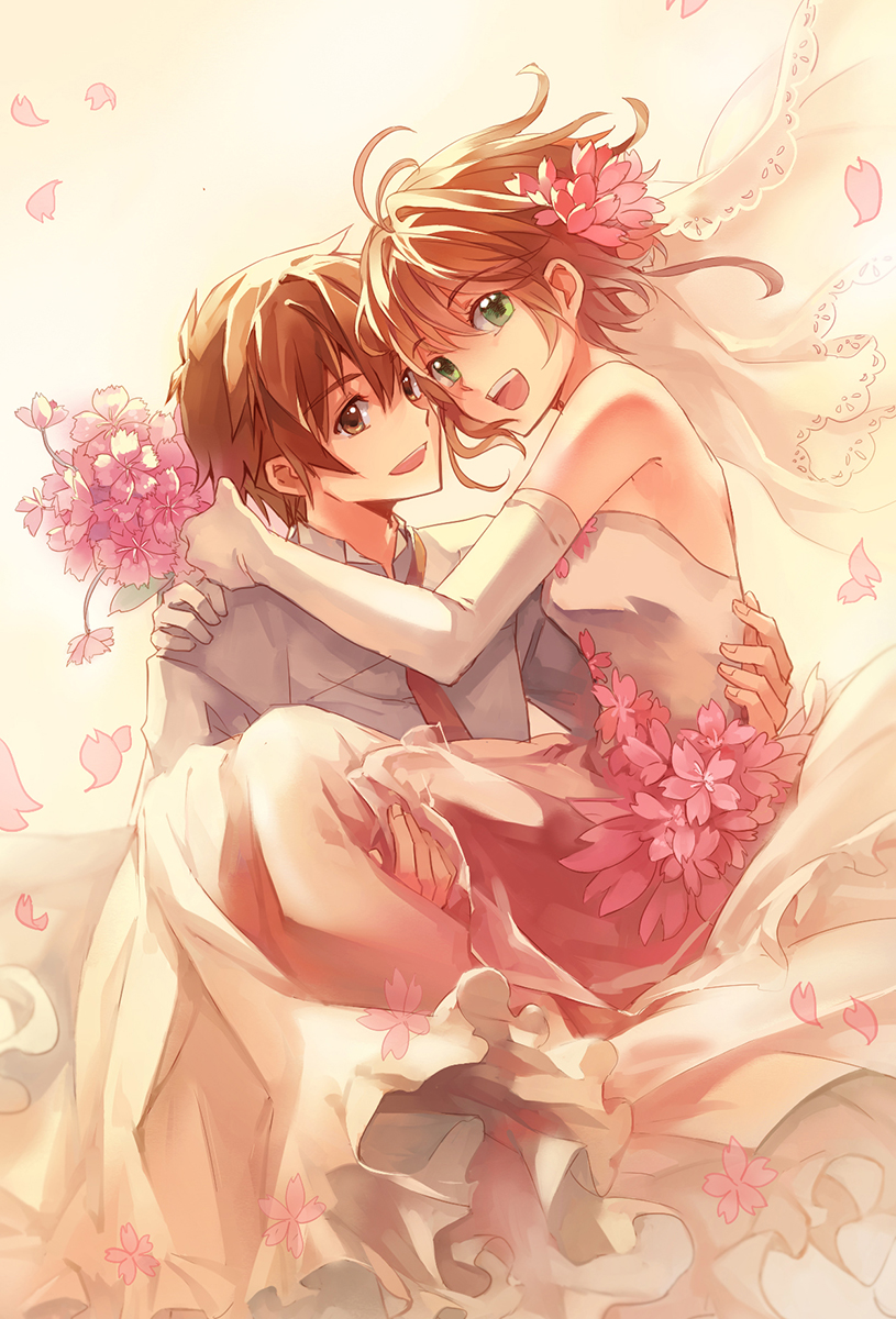 sakura hime and xiaolang (tsubasa chronicle) drawn by feng_you
