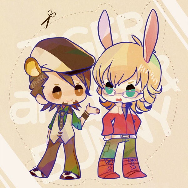 barnaby brooks jr. and kaburagi t. kotetsu (tiger & bunny) drawn by poco24