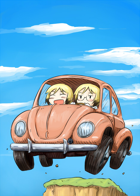 erica hartmann and ursula hartmann (world witches series and 2 more) drawn by takanaga_kouhei
