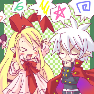 flonne and mao (disgaea and 1 more) drawn by karina