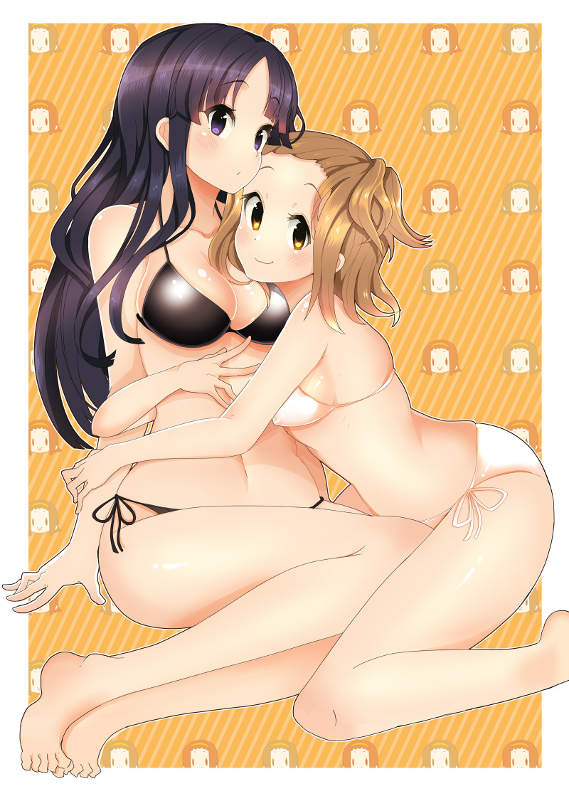 akiyama mio and tainaka ritsu (k-on!) drawn by kuzu_kow