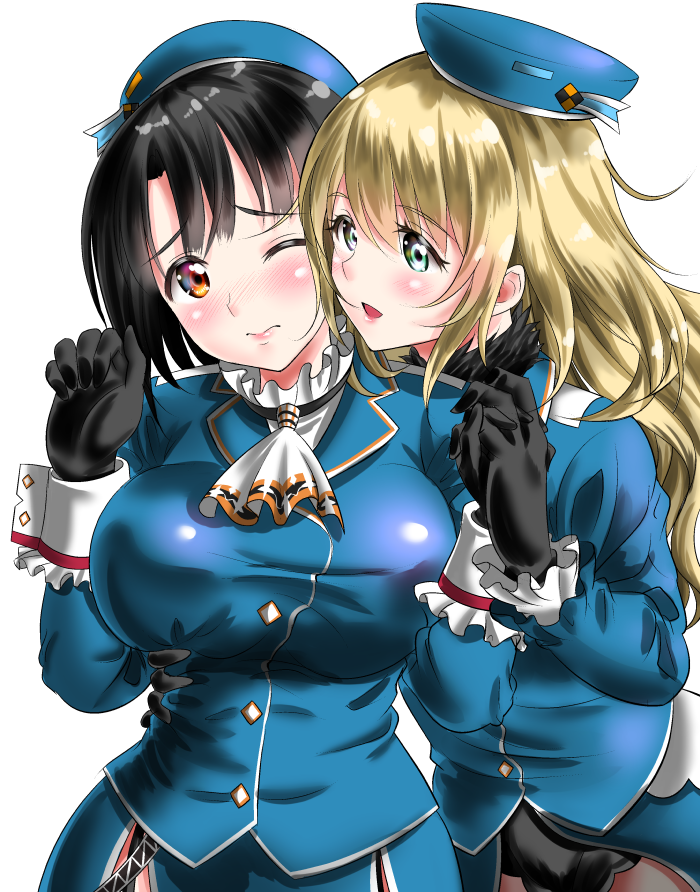 atago and takao (kantai collection) drawn by kasugano_tobari