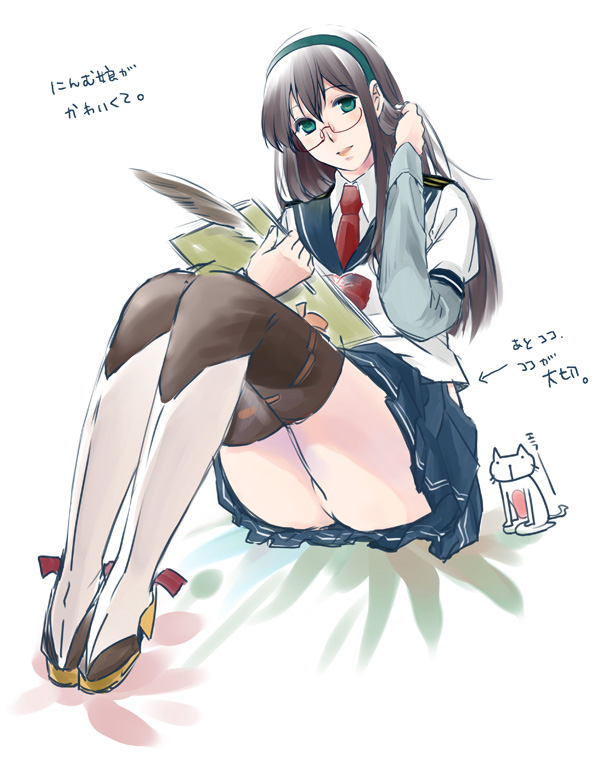 ooyodo and batsubyou (kantai collection) drawn by hiyoshi_hana