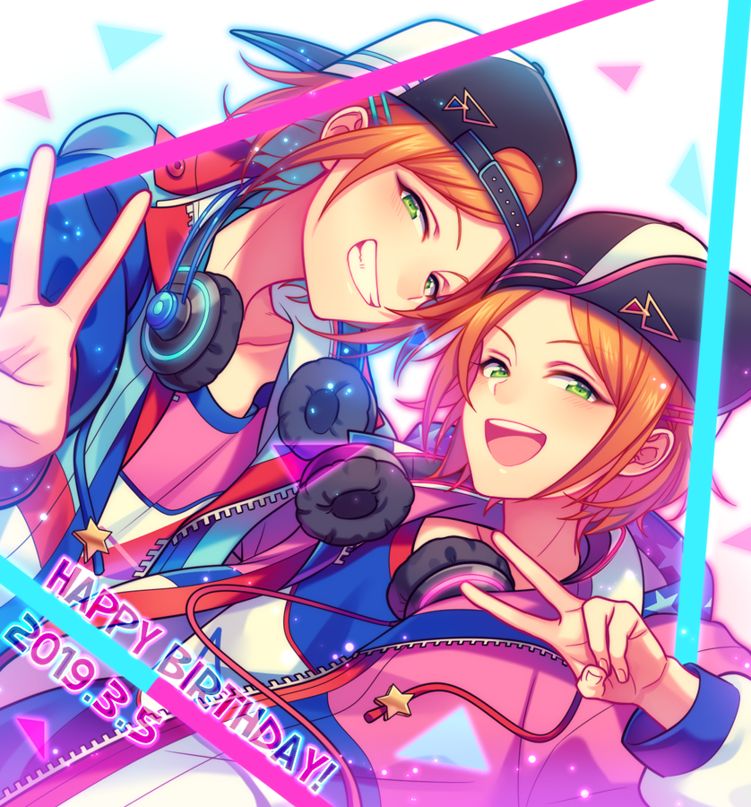 aoi hinata and aoi yuta (ensemble stars!) drawn by chiyu_(silverxxxx)