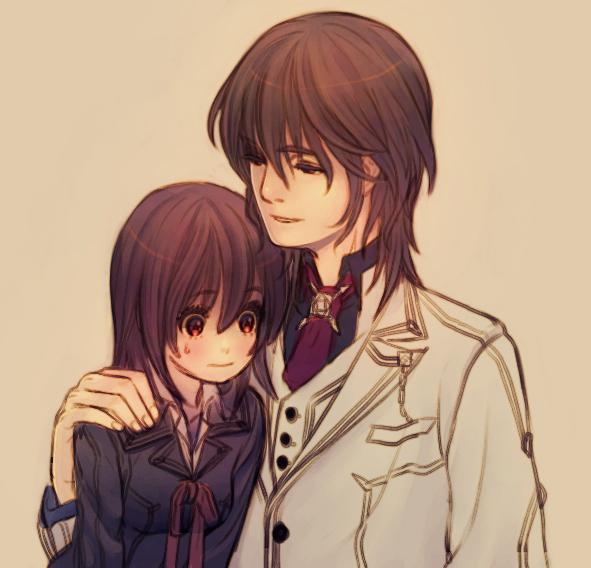 cross yuki and kuran kaname (vampire knight) drawn by yugume