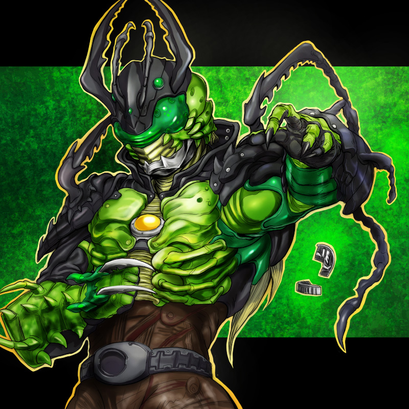 uva (kamen rider and 1 more) drawn by huujyu