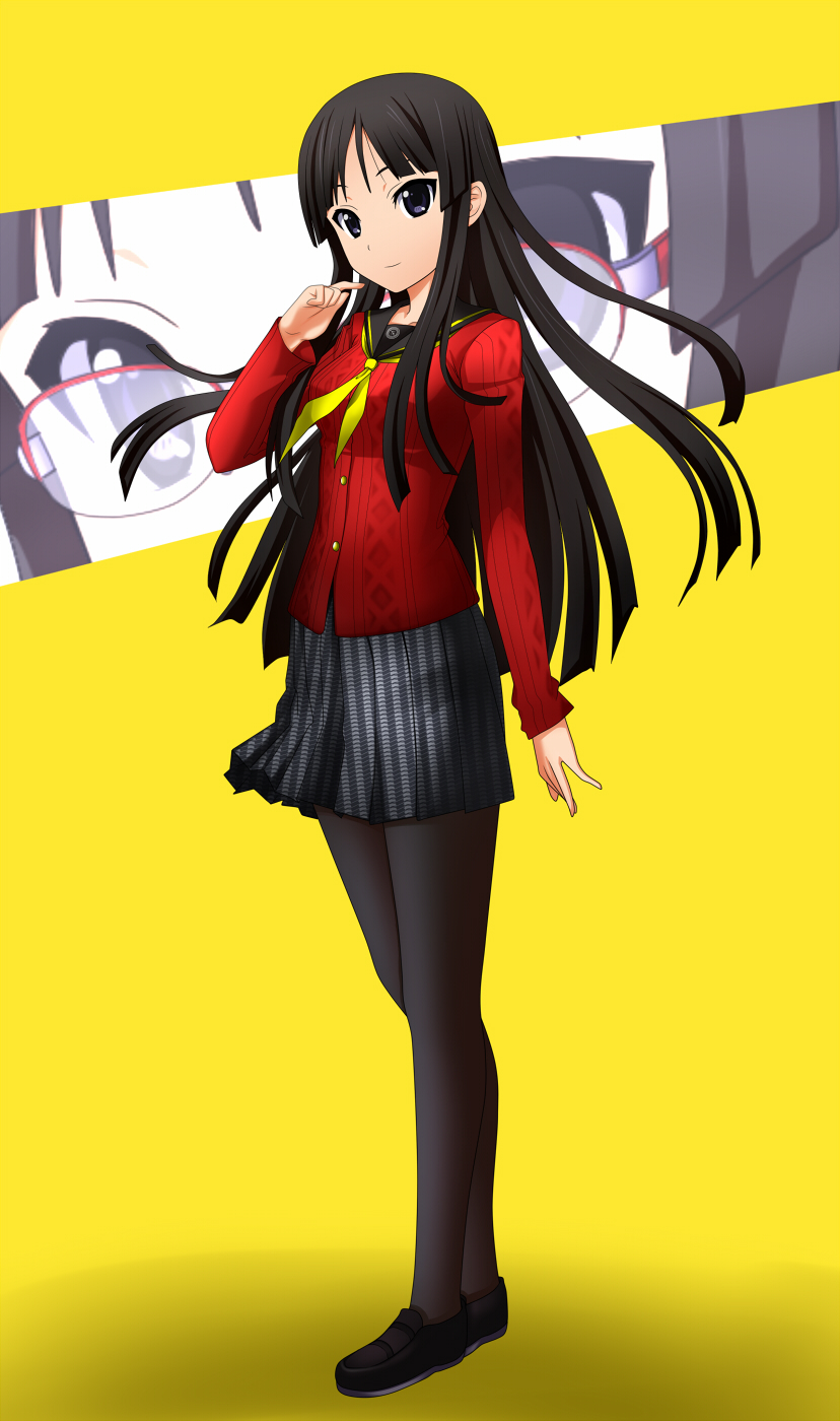 akiyama mio and amagi yukiko (persona and 2 more) drawn by kenken