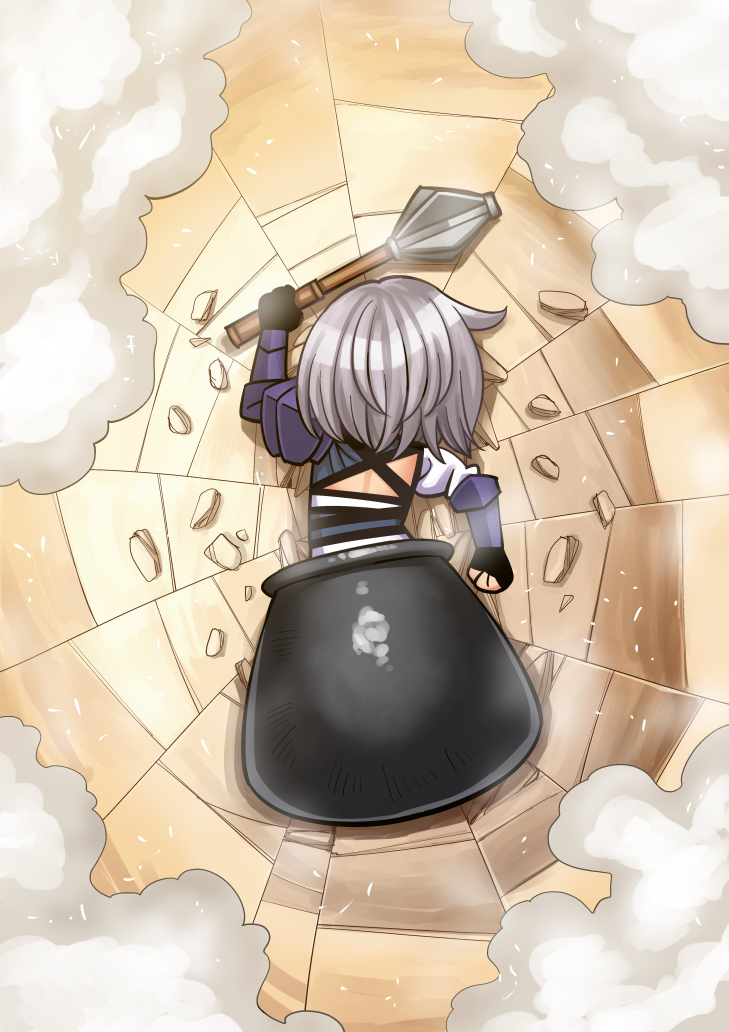 shirogane noel (hololive and 1 more) drawn by okayado